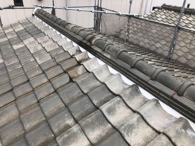 屋根漆喰の交換工事